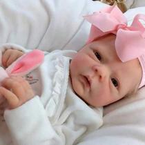 Boneca Reborn Baby Doll AFEWD Realistic Silicone Girl de 45 cm com acesso.