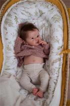 Boneca Reborn Baby Doll Anano Realistic Realistic Lifelike, menina de 45 cm