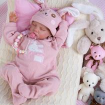Boneca Reborn Baby Doll Aori Lifelike Realistic Girl com conjunto de caixa de presente