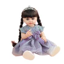 Boneca Reborn Baby Doll de 55 cm realista de vinil macio com roupas