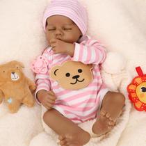 Boneca Reborn Baby Doll Jirachi Black de silicone de corpo inteiro de 18 polegadas Boneca Reborn Baby Doll Jirachi Black de silicone de corpo inteiro de 18 polegadas