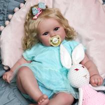 Boneca Reborn Baby Doll JIZHI Lifelike de 20 polegadas com kit de alimentação 3+