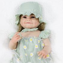 Boneca Reborn Baby Doll JRLCGYP de silicone realista de 22 polegadas com acessórios