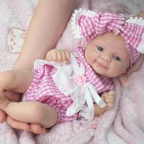 Boneca Reborn Baby Doll Miaio 14, totalmente em silicone, para recém-nascidos realistas