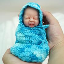 Boneca Reborn Baby Doll Miaio 18 cm de silicone de corpo inteiro com acessórios