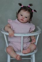 Boneca Reborn Baby Doll Pinky Lifelike Vinil Silicone 48 cm 1,2 kg Boneca Reborn Baby Doll Pinky Lifelike Vinil Silicone 48 cm 1,2 kg