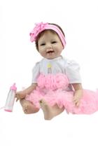 Boneca Reborn Baby Doll Wokex - 55cm de Silicone Macio - Realista