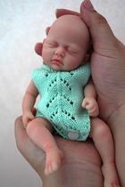 Boneca Reborn Baby MYREBABY Jaden Boy de silicone de 7 polegadas para corpo inteiro