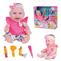 Boneca Reborn Baby Ninos Com Acessórios da Cotiplás Ref 2498