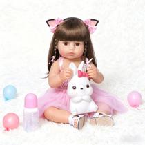 Boneca Reborn Bailarina Bebê Realista Silicone Menina Boneca Pode dar Banho Boneca Reborn Bailarina Bebê Realista Silicone Menina Boneca Pode dar Banho