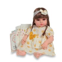 Boneca Reborn Bebê 46cm Realista Articulada Pode Dar Banho