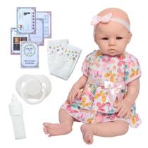 Boneca Reborn Bebê Abigail Realista 48cm Pode Dar Banho