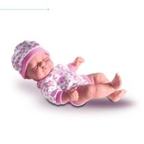 Boneca reborn bebe brinquedo infantil olhos fechados nenem realista bonequinha pequena detalhada bb - Milk Brinquedos