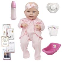 Boneca Reborn Bebê Com Banheira Infantil Enxoval 14 Itens Boneca Reborn Bebê Com Banheira Infantil Enxoval 14 Itens