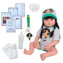 Boneca Reborn Bebê De Silicone Meninas Super Poderosas