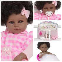 Boneca Reborn Bebê Diva Corpo de Vinil Siliconado Pode Banho