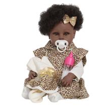 Boneca Reborn Bebê Negra Princesa 46cm Com Vários Acessórios Boneca Reborn Bebê Negra Princesa 46cm Com Vários Acessórios