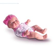 Boneca reborn bebe pequena nenem realista brinquedo infantil menina bebezinho com cheiro bebezao bb - Milk Brinquedos