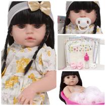 Boneca Reborn Bebê Princesa Valentina 46cm Pode Molhar Boneca Reborn Bebê Princesa Valentina 46cm Pode Molhar