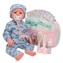 Boneca Reborn Bebê Realista Abigail Com Bolsa Maternidade