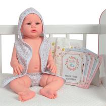 Boneca Reborn Bebê Realista Carequinha Com Kit Acessórios