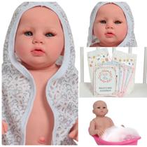 Boneca Reborn Bebê Realista Carequinha Com Kit Acessórios