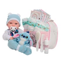 Boneca Reborn Bebê Realista Com Bolsa Maternidade Itens