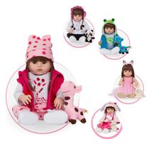 Boneca Reborn Bebê Realista Corpo 100% Silicone Menina