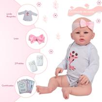 Boneca Reborn Bebe Realista Girafinha Princesa Acessórios