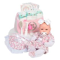 Boneca Reborn Bebê Realista Larinha 43cm 100% Silicone Boneca Reborn Bebê Realista Larinha 43cm 100% Silicone