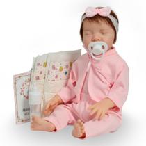 Boneca Reborn Bebê Realista Lívia 42cm Cabelo Fio a Fio Boneca Reborn Bebê Realista Lívia 42cm Cabelo Fio a Fio