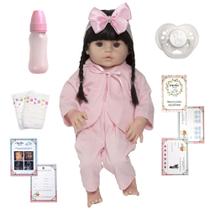 Boneca Reborn Bebê Realista Menina Fofa 52cm Enxoval Boneca Reborn Bebê Realista Menina Fofa 52cm Enxoval