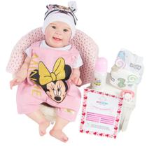 Boneca Reborn Bebê Realista Menina Maize Silicone Original Pode Dar Banho Envio Imediato