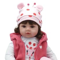 Boneca Reborn Bebê Realista Menina Silicone New Happy