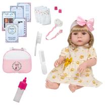 Boneca Reborn Bebê Realista Vestido Coroa Envio Imediato