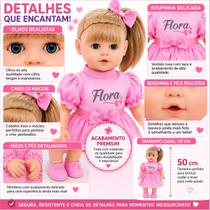 Boneca reborn bebê reborn grande com olho móvel fala 30 frases e 20 acéssorios Flora 319 ED1 Brinquedos Boneca reborn bebê reborn grande com olho móvel fala 30 frases e 20 acéssorios Flora 319 ED1 Brinquedos