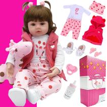 Bebê Reborn Boneca Realista Princesa 100% Silicone - Milk Brinquedos -  Boneca Reborn - Magazine Luiza