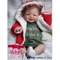 Boneca Reborn Bebê Silicone 18 Polegadas - Realista, Artesanal, Menina Vivienne