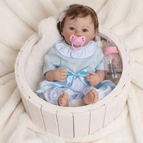 Boneca Reborn Boneca Realista Corpo de Silicone NEW HAPPY