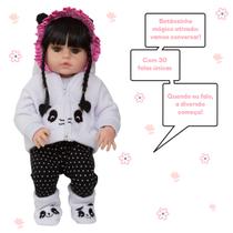 Boneca Reborn Bonita Menina Pandinha Completa Fala 30 Frases Boneca Reborn Bonita Menina Pandinha Completa Fala 30 Frases