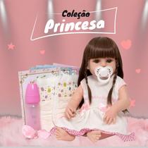 Boneca Reborn Corpo de Silicone Completa Pode Dar Banho