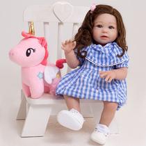 Boneca Reborn Corpo de Silicone New Happy Realista Reborn Boneca Reborn Corpo de Silicone New Happy Realista Reborn