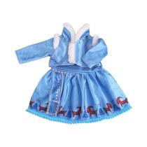 Boneca Reborn De 43 Cm Elsa Vestido Azul 18 Polegadas Fantasia De Rainha Anna