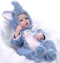 Boneca Reborn Doldeyiy 51cm Cabelos Loiros com Roupa Boneca Reborn Doldeyiy 51cm Cabelos Loiros com Roupa
