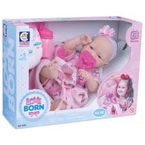 Boneca Reborn Faz Xixi Love Born Bebê Recem Nascido Cotiplás