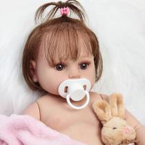 Boneca Reborn Fio a Fio Realista Corpo 100% Silicone Itens Boneca Reborn Fio a Fio Realista Corpo 100% Silicone Itens