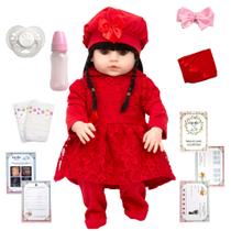 Boneca Reborn Gatinha Morena Sofia Com Vários Acessórios Boneca Reborn Gatinha Morena Sofia Com Vários Acessórios