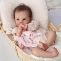 Boneca Reborn GYCV - Bebê Realista 48cm com Kit de Brinquedos para Alimentação