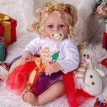 Boneca Reborn JIZHI Loira Realista de 45 cm