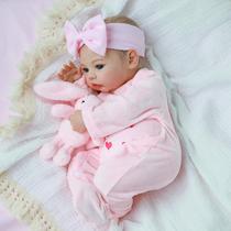 Boneca Reborn KSBD realista de 18 polegadas com acessórios 3+